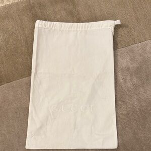 Gucci Cream Shoe bag/Storage Bag